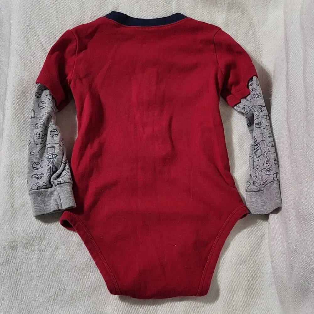 Carter's Baby Boys 2pc Sport Themed Bodysuits Bundle Size 24M